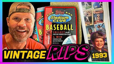 VINTAGE RIPS! 1993 Stadium Club Baseball Cards - Nostalgia!