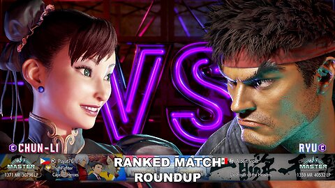 Kuya Kalbo SF6 Ranked Match Roundup. Chun Li Master Rank [Hori Fight Stick]