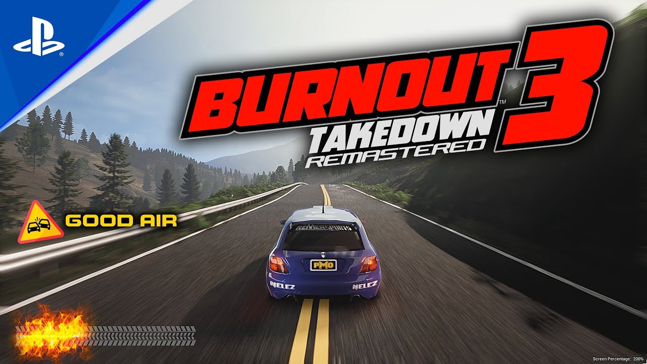 Burnout 3 Green Screen HUD / UI (Update: 09/OCT/24)
