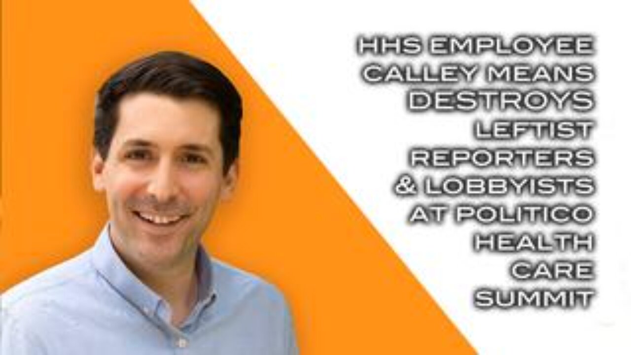 HHS Employee Calley Means DESTROYS Leftist Reporters and Lobbyists at Political Health Care Summit