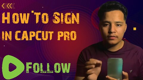 how to sign in capcut pro