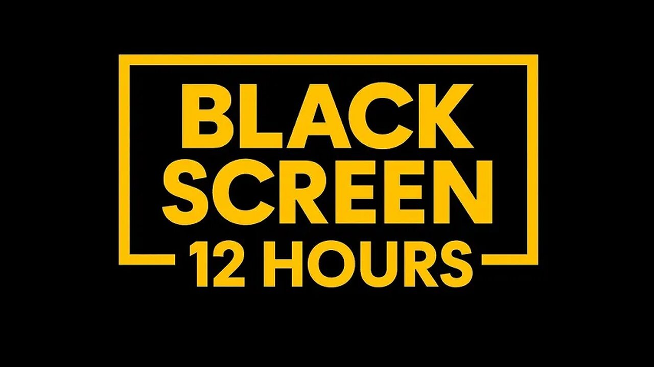 12H BLACK SCREEN River Flow for Deep Sleep