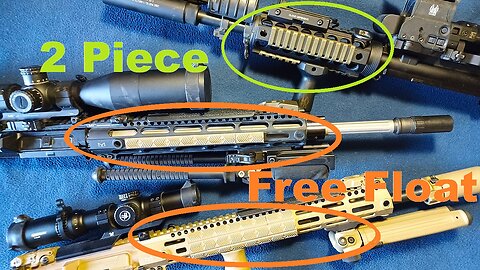 Introduction to choosing an AR-15/M16/M4 or AR10 Handguard: 2 piece drop in, or Free Float