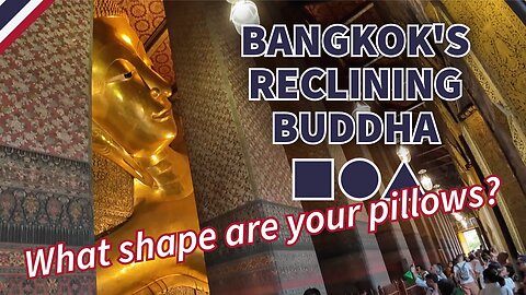 Bangkok: Temple of the Reclining Buddha and the Chao Phraya River