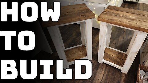 How To Build Farmhouse End Tables