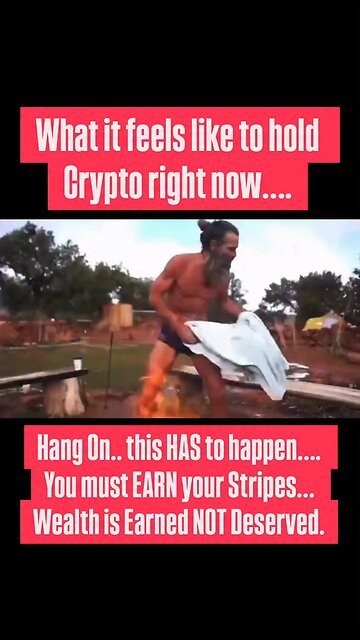 What It feels like to hold Crypto right now! 😅😂