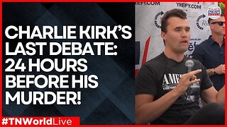 LIVE NEWS | Charlie Kirk's Final Debate 24 Hours Before Tragic Murder By Sniper in Utah Event!