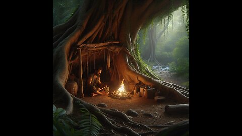 Under the Roots: Crafting a Secret Forest Shelter
