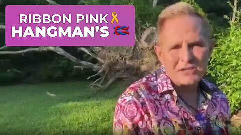 THE PINK RIBBON PINK🎗️IS THE HANGMAN’S 🪢