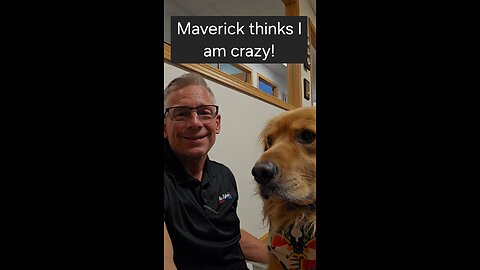 Maverick thinks I am crazy!