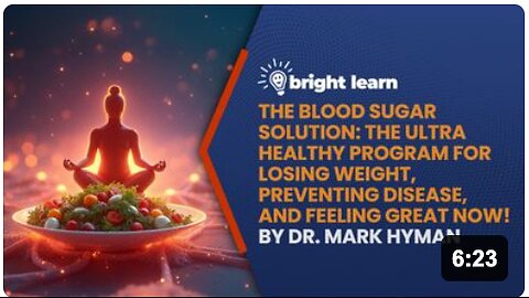 BrightLearn - The Blood Sugar Solution: The UltraHealthy Program for Losing Weight, Preventing Disease, and Feeling Great Now! by Dr. Mark Hyman