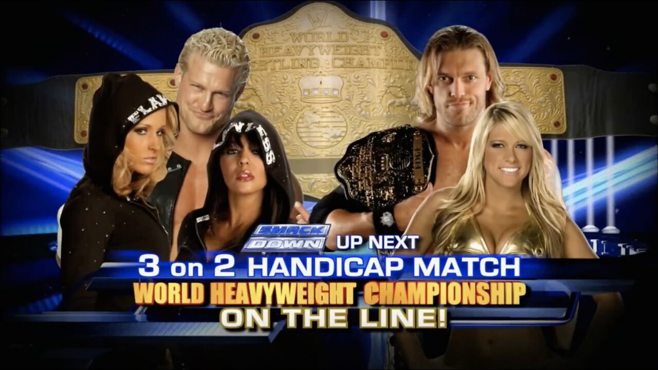 Dolph Ziggler & LayCool vs Edge & Kelly Kelly - World Heavyweight Championship Match (Full Match)