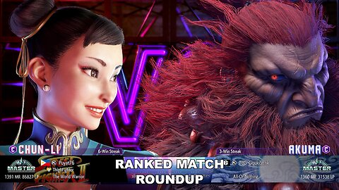 Kuya Kalbo SF6 Ranked Match Roundup. Chun Li Master Rank [Hori Fight Stick]