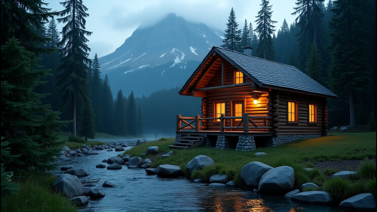 Rain Sound Sleep Deeply and Relax - Beat Stress with Heavy Rain and Thunder at Night