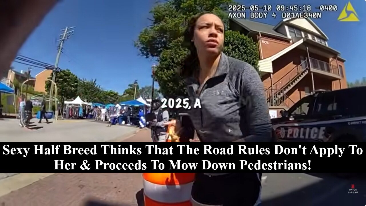 Sexy Half-Breed Believes That The Rules Don't Apply To Her Then Proceed To Mow Down Pedestrians!