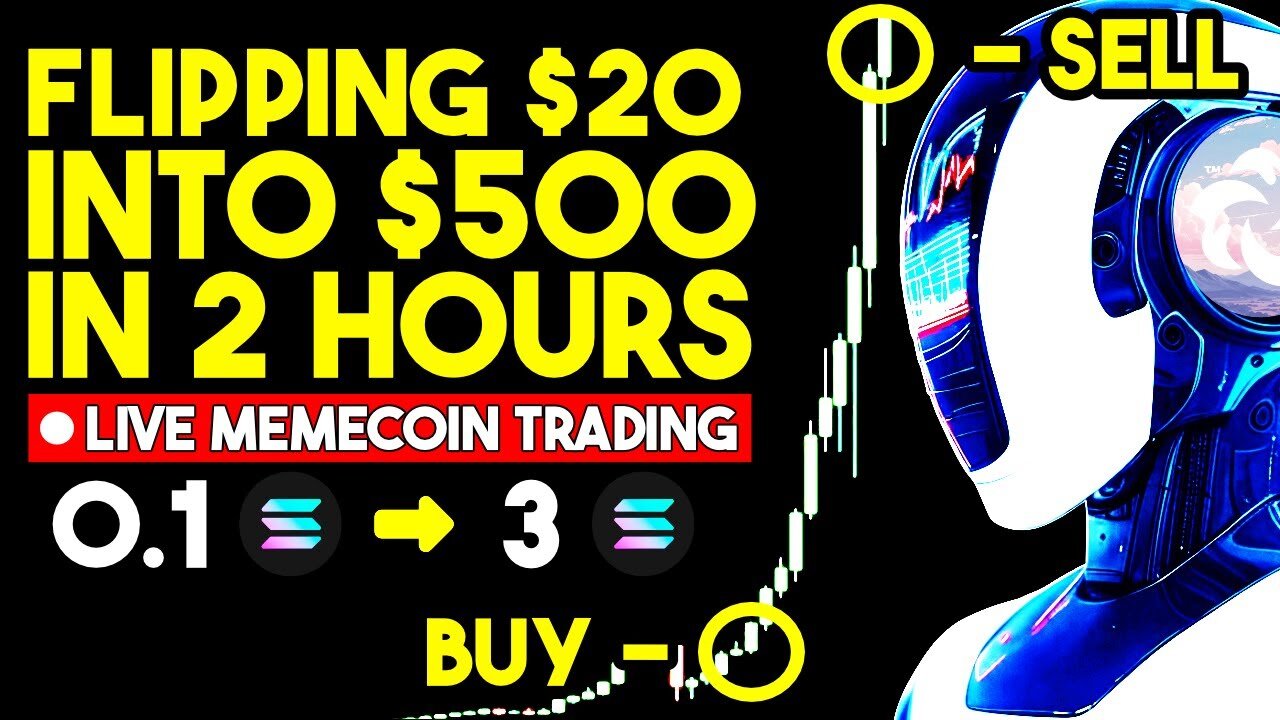 I Turned $20 Into $500 in 2 Hours With Memecoin Trading! (LIVE RESULTS)