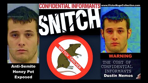 Stew Peters Witness Snitch Dustin Nemos Exposed As FBI Informant Cooperating Witness Working As Cop