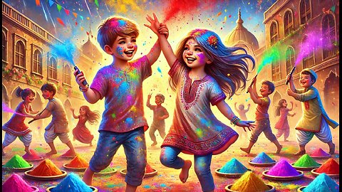 जादुई गुब्बारे और अनोखी होली | Magical Holi Story for Kids 🎨✨