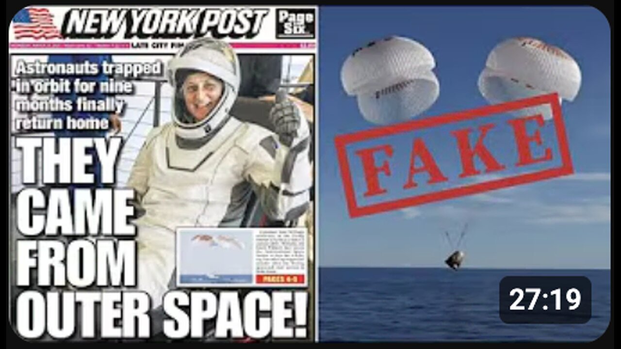 "Stranded Astronaut PSYOP: NASA Astronauts Safely Return to Earth via CGI!"