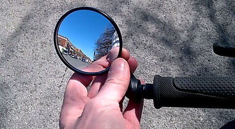 Cheap bike mirror review and install instructions - inside handlebar tube