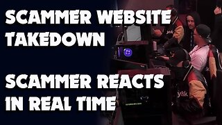 Scammer Goes Mad When we take down his website midcall #pcc2025