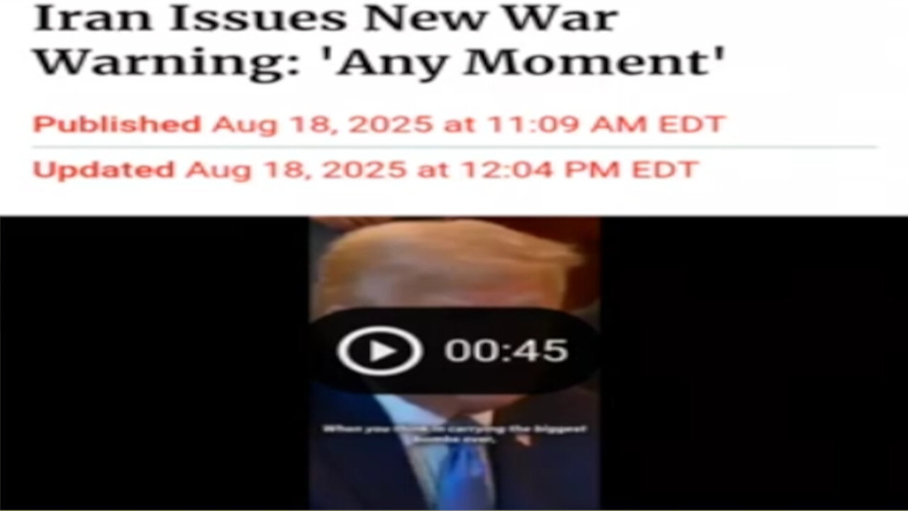 IRAN GIVES OMINOUS WARNING...THE WAR AINT OVER! ☄️🔥☄️