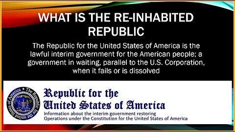 Re-Inhabited Republic And How You Can Be A Part Of It .......