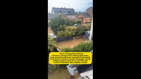 🚨 Germany Flooding Today – Streets Destroyed!