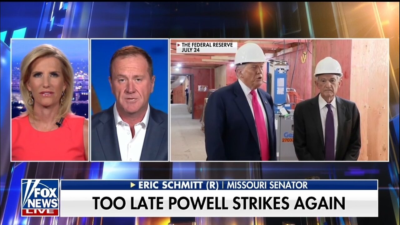 Sen Eric Schmitt: Fed Chair Has Discredited Himself