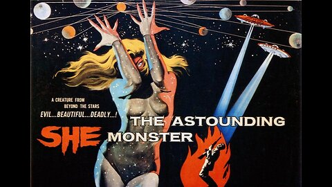 THE ASTOUNDING SHE MONSTER 1957 Gang of Kidnappers vs Deadly Female Alien FULL MOVIE VHS Copy