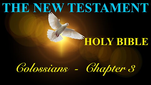 Colossians - Chapter 3 DAILY BIBLE STUDY {Spoken Word - Text - Red Letter Edition}