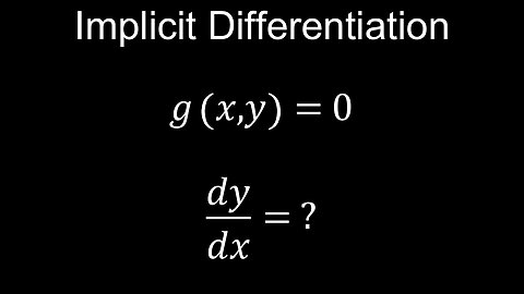 Implicit Differentiation, vs Explicit, Chain Rule, Examples - Calculus