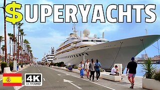 Where Billionaires Park Their Yachts 🚢 Málaga Port, Spain – Unbelievable Luxury!