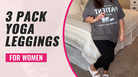 3 Pack Buttery Soft Leggings with Pockets for Women