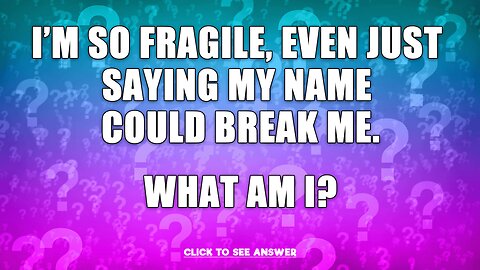 Do you know the answer to this riddle?