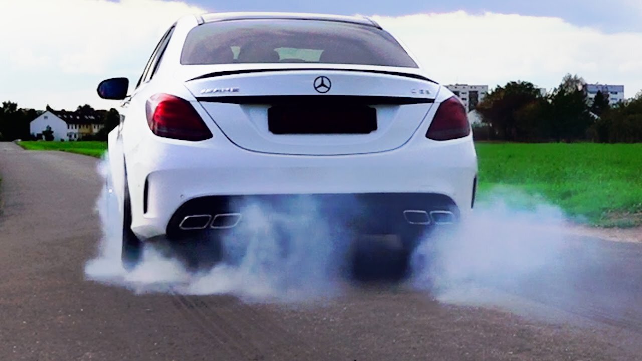 Mercedes C63 AMG Sound & Acceleration Onboard 0-250 Autobahn W205 Alpha Cars