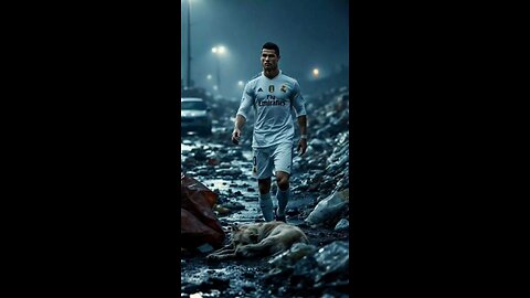Cristiano Ronaldo Saves Dog from Rain 🐶🌧️| Heartwarming Moment❤️⚽