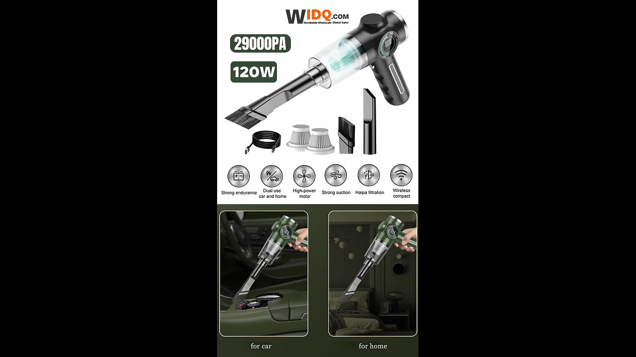 ✨ Powerful Cordless Vacuum for All Spaces! 🧹