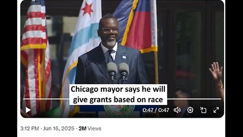 Chicago mayor to give grants based on race