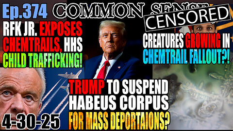 Ep.374 Trump To Suspend Habeas Corpus For Mass Deportations? RFK Jr. Exposes HHS Child Trafficking and DARPA Chemtrailing! Creatures growing in chemtrail fallout? More Rogue Judges, 100 Days Cabinet Meeting