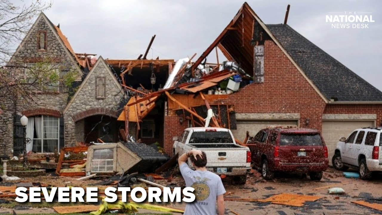 Tornadoes and storms tear across South and Midwest, leaving at least 4 dead