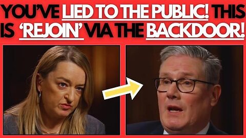 BBC Journalist FORCES Starmer To Admit His SECRET Plan To Rejoin The EU By STEALTH!