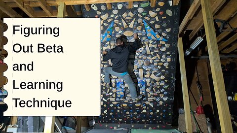 Working Climbing Technique on the Wall!!