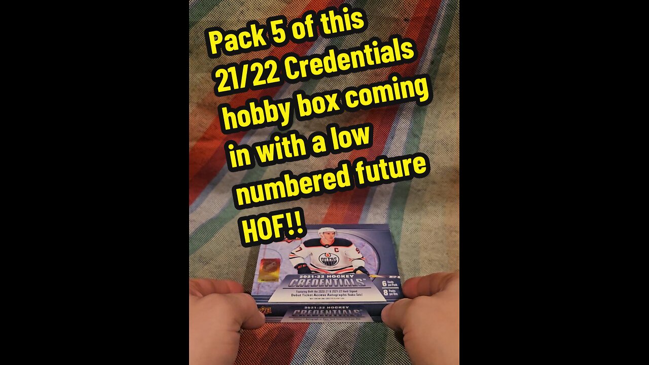 Pack 5 of this 21/22 Credentials hobby box