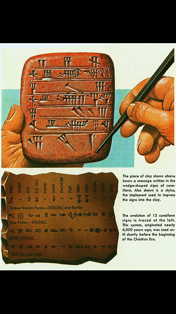 Cuneiform tablets, representing one of the earliest known writing systems