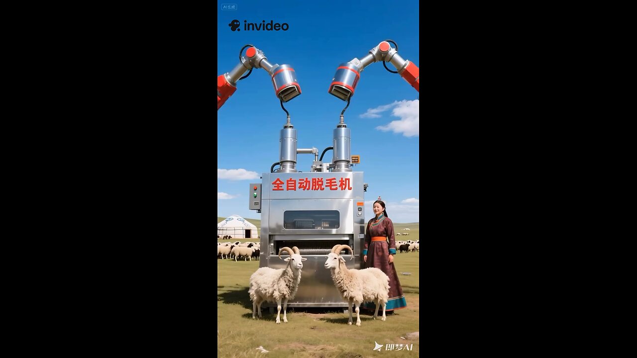 sheep shearing made simple! 🐑✂️ This machine gets the job done fast and smooth. What do you think