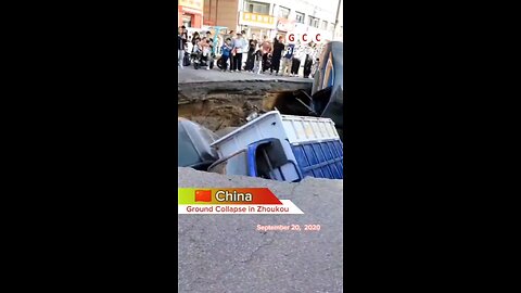 #China #Zhoukou #Henan #Sinkhole #Floods #climat #anomaly #climatecrisis #weather #destruction