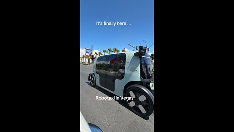 Robotaxi Finally here in Las Vegas by Zoox