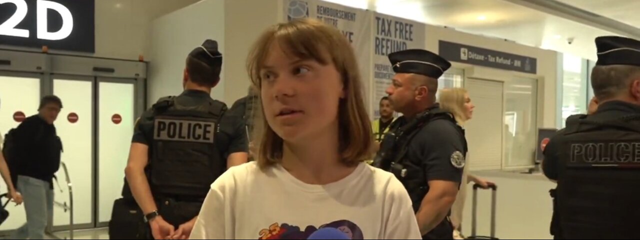 Greta Thunberg Commenting On The Freedom Flotilla Being Intercepted