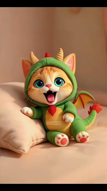 The little dragon was fast asleep